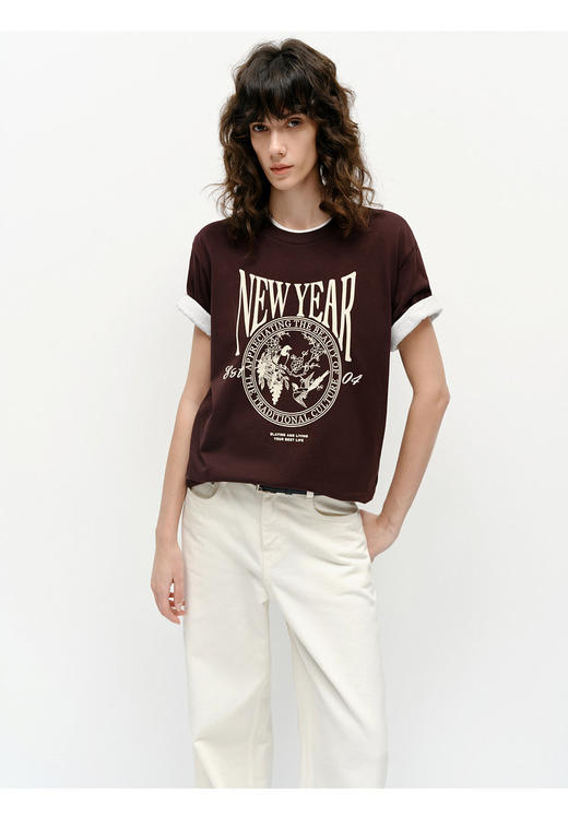 【高品质私服】【MC植绒印花短袖T恤】穿着干爽且透气，挺括有型G1182-CC【无标出货 介意慎拍】 商品图1