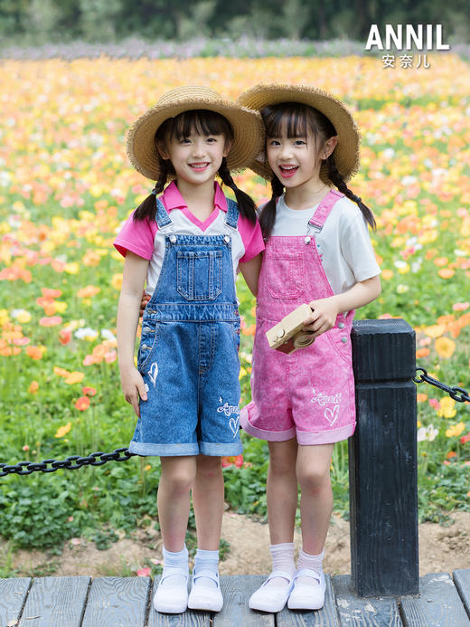 女童背带裤夏季新款安奈儿童装实体店同款AG516595 商品图0