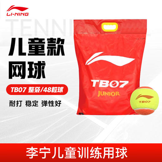 李宁网球高回弹力成人练习训练球耐磨比赛用球网球TB20网球 TB07 商品图1