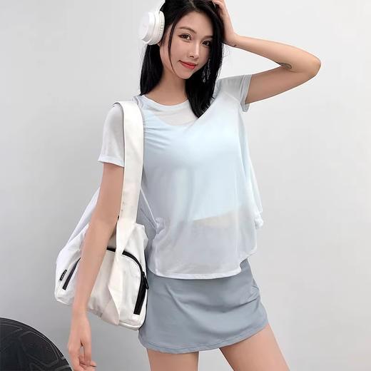 跃牌【周游世界系列】2025春夏新品瑜伽服女天丝莱赛尔吸湿速干运动上衣TP0831 商品图4