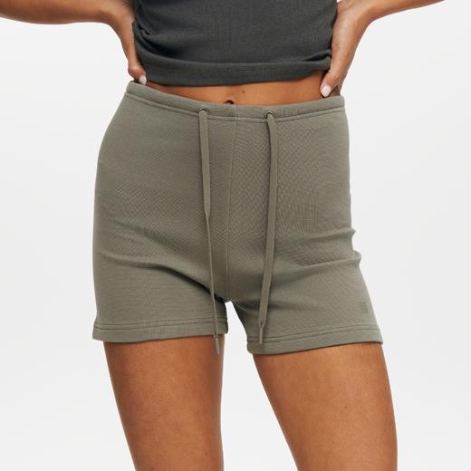 oneup珠地系带修身运动短裤 商品图1