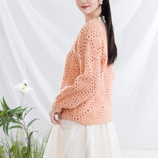 苏苏姐家草原落日羊毛开衫手工diy编织钩针毛线团自制外套材料包 商品图1