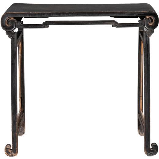 清 大漆云纹书卷式香案 商品图5