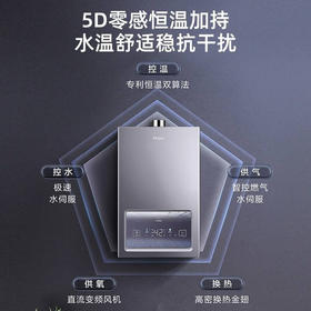 海尔（Haier）燃气热水器水伺服恒温低气压低水压启动断电记忆安全自检防护防冻 JSQ30-16MP5DPWCU1