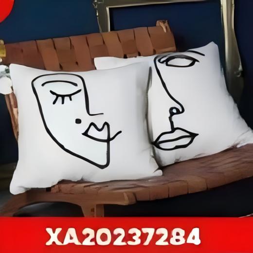 泷见居泰迪绒美人痣抱枕套45*45cm 商品图0