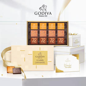 歌帝梵新款12片装巧克力礼盒60g/044036 醇香动人经典片状