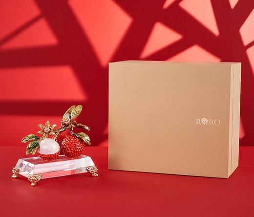 【彼达思】罗比罗丹《大吉大利》商务礼品摆件创意珐琅彩工艺荔枝家居饰品 商品图3