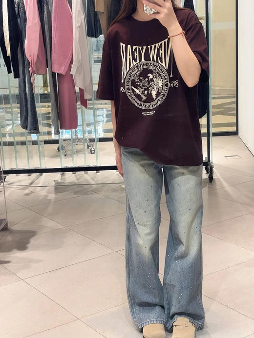 【高品质私服】【MC植绒印花短袖T恤】穿着干爽且透气，挺括有型G1182-CC【无标出货 介意慎拍】 商品图9