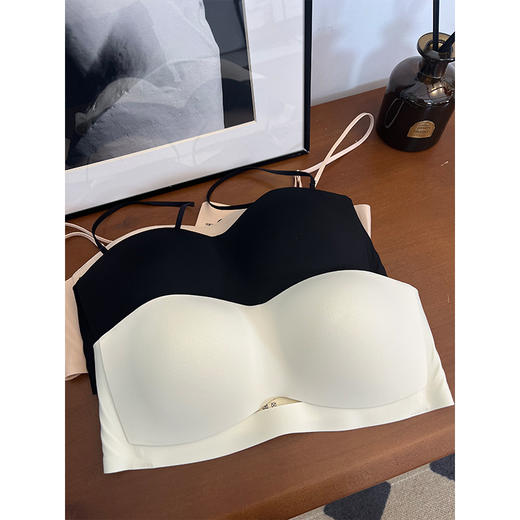 轻盈体感 舒适自由 简约无痕防滑抹胸 可拆卸肩带 三重支撑 暴汗不掉 隐形无痕 商品图1