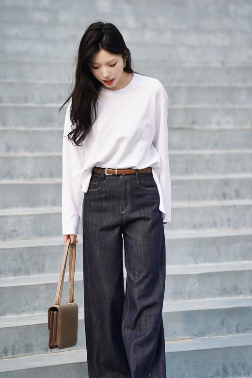 S2M2现货 臣禾	【天丝棉牛仔裤】腔调阔腿裤	JZ251060173  商品图4