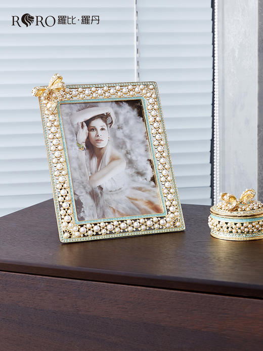 【彼达思】罗比罗丹《珍爱一生》相框珐琅彩工艺结婚礼物相框摆台 商品图0