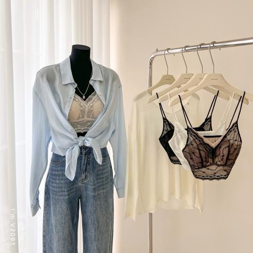 老米优品🎈 3-5天！大胸显小！仙女款蕾丝兔耳朵《复古轻薄蕾丝文胸》穿衣高级的秘密！NY250307A 商品图5