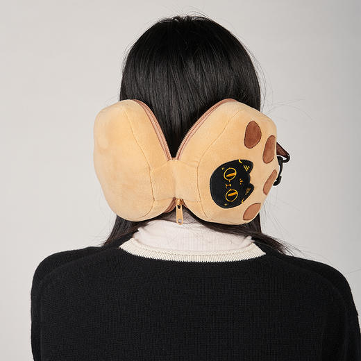 大英博物馆 巴斯特系列枕头眼罩一体收纳包便携护颈枕 商品图2