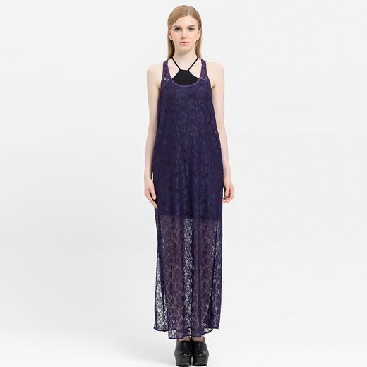 A1133281602 Marisfrolg/玛丝菲尔 镂空蕾丝无袖连衣裙 商品图1