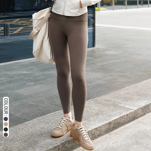 【买一赠一】HWT革命裸感高弹瑜伽裤九分小脚裤H351101 商品图3