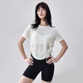 跃牌【周游世界系列】2025春夏新品天丝莱赛尔轻薄运动上衣吸湿速干宽松健身服TP0877