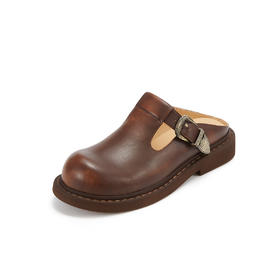 westory春夏穆勒鞋厚底半拖乐福女鞋55441