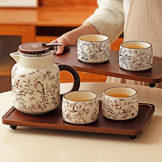 摩登主妇茶壶套装乔迁新居陶瓷马克杯子结婚新婚礼物茶杯水杯茶具 商品图3