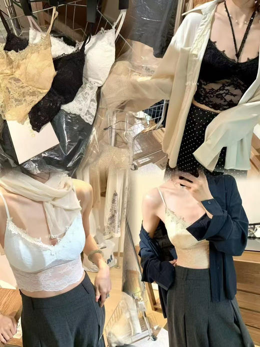 【全蕾丝美背性感文胸美背】深包容 底部承托十性感 不上窜，不跑位，满分胸型的秘密就是ta! 可拆卸挂脖巨百搭，蕾丝既能遮副乳，作为内搭露出也超美 商品图5