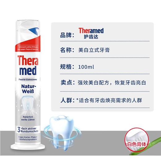 Theramed汉高站立式牙膏灰色自然美白防牙石100ml 商品图0