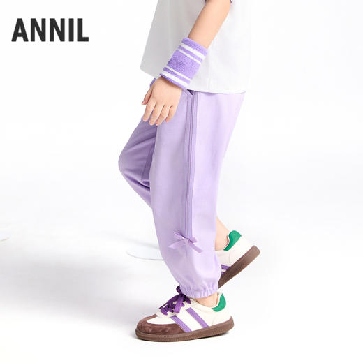 女童SORONA凉感全腰针织单裤夏季新款安奈儿童装实体店同款XG526697 商品图1