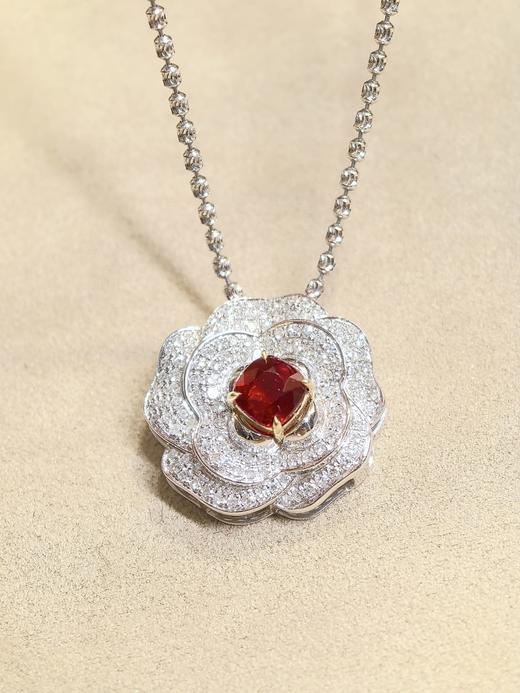 1.09ct刻面红宝石吊坠 商品图0