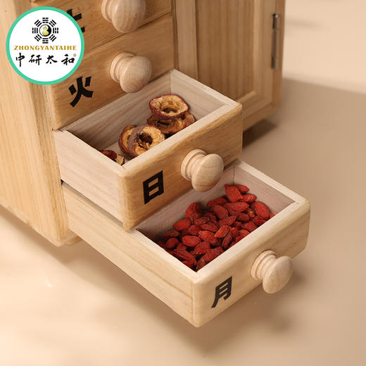 桐木手提柜实木箱子茶饼古典中式多层收纳药箱手饰桐木提篮 商品图1