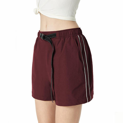 Leorrey/乐拉休闲复古简约宽松高腰工装裤跑步运动裤短裤DK6189 商品图4