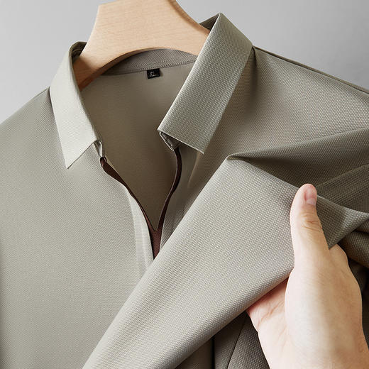 【冰丝】【DDP】大依优型大码POLO衫V领翻领潮流短袖t恤男加肥加大码冰丝夏装胖子宽松运动半袖 商品图4