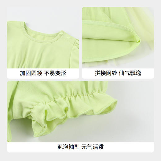 女童短袖SORONA连衣裙夏季新款安奈儿童装实体店同款XG523648 商品图4