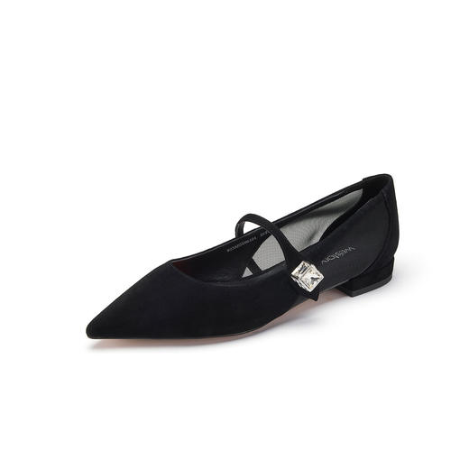 westory2023年春季新款尖头浅口法式百搭平底单鞋女55961 商品图2