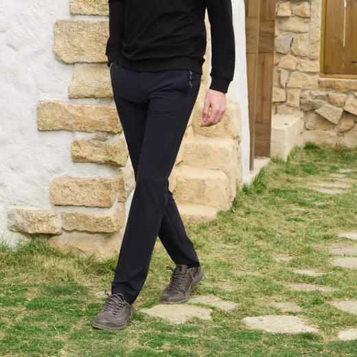 半身缘男裤 春季运动舒适松紧腰休闲裤251301M10303593 商品图3