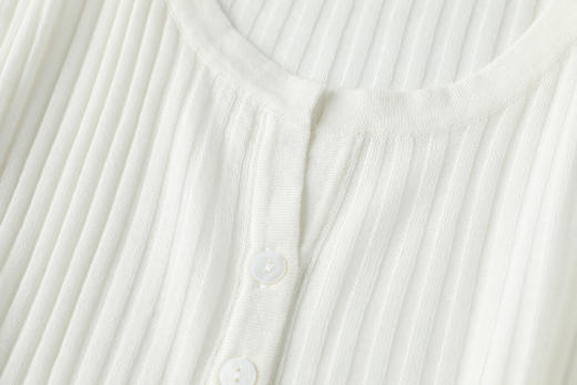 【高品质私服】【天丝亚麻坑条小开衫】手感柔软细腻，色泽柔和，不挑人穿JZ2504-CC 商品图7