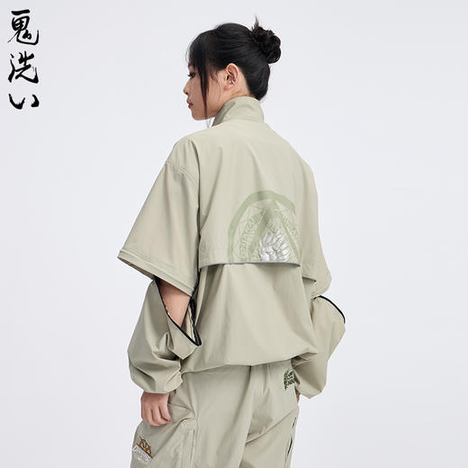 ONIARAI/鬼洗25春夏新鲁道夫凉感可拆袖轻薄立领外套男女 B340217 商品图2