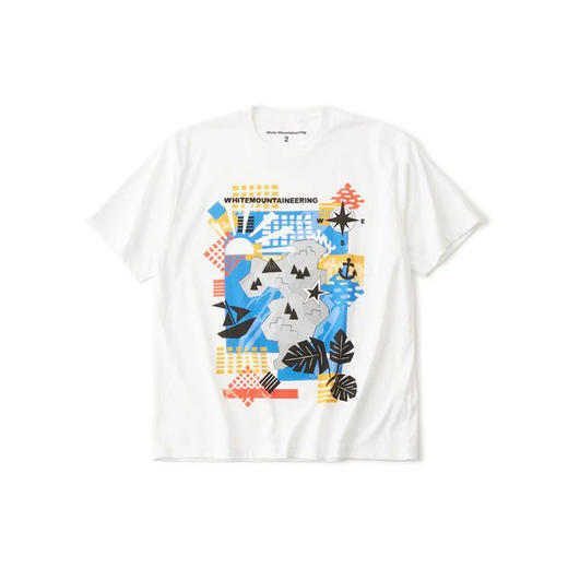 White Mountaineering 白山 MAP T-SHIRT 地图印花圆领短袖T恤 商品图0