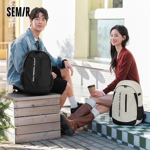 森马双肩包男大容量户外运动露营背包2025新款书包情侣款撞色潮流 商品图1