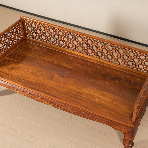 红木攒接十字海棠三围屏罗汉床 商品图1