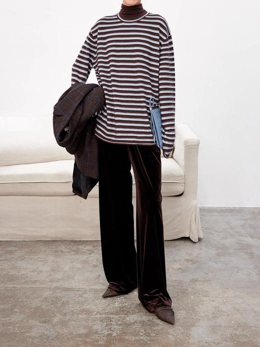 【高品质私服】【CC 立体条纹提花打底衫】独家定制，6A级重磅真丝纱G0628-CC【无标出货 介意慎拍】 商品图3