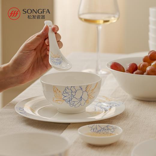 48头蓝宝牡丹骨瓷餐具 商品图3