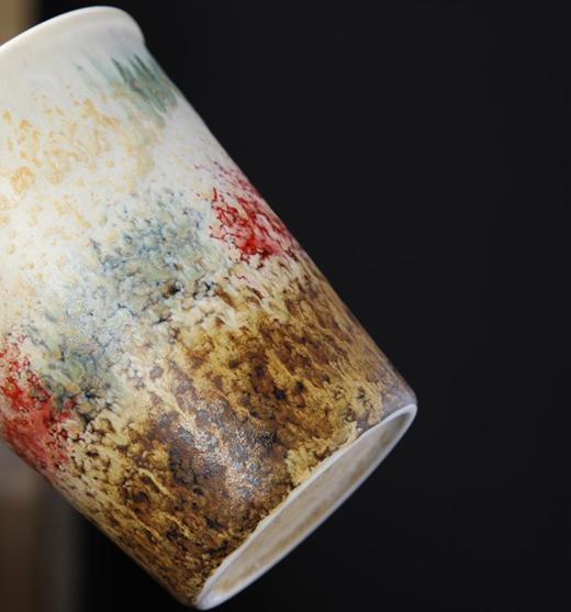 敦煌【窑变陶瓷可乐杯】窑变茶杯主人杯 单杯大容量陶瓷可乐杯喝水杯子 高颜值咖啡杯马克杯 商品图3