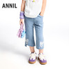女童全腰七分牛仔裤夏季新款安奈儿童装实体店同款XG526693 商品缩略图0