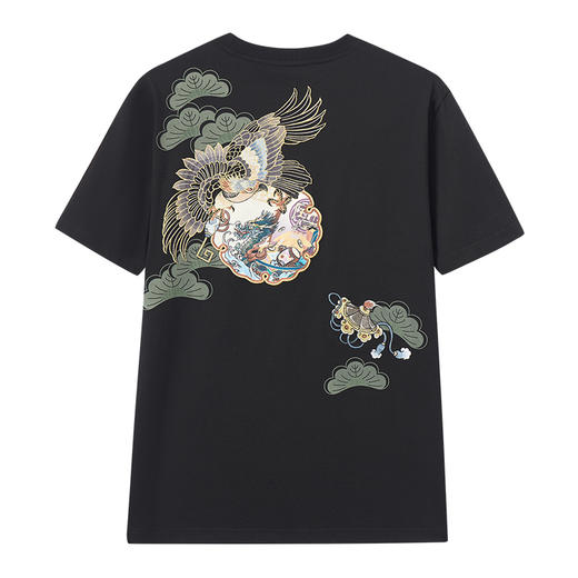 ONIARAI/鬼洗25春夏新品泥棒蓝船绘绣花短袖男式T恤印花 25NOB33 商品图3