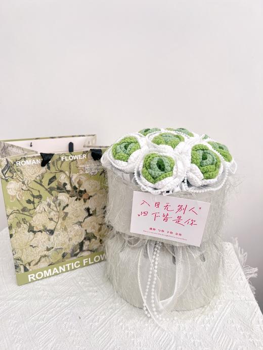 【DIY纯手工钩织11朵小玫瑰花束】纯手工钩织情人节送礼小香风花束（手工产品不支持退换）LQQ 商品图3
