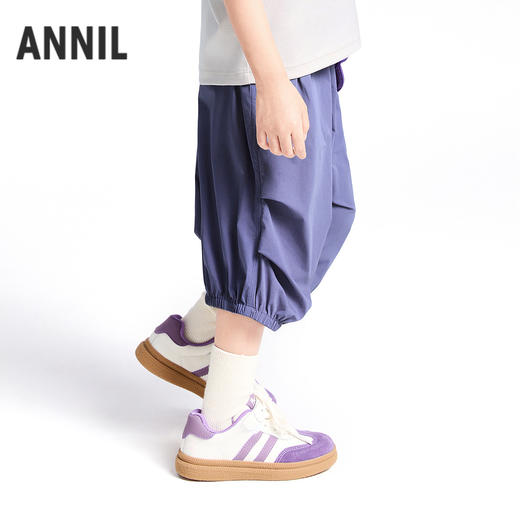 男童全腰梭织七分裤夏季新款安奈儿童装实体店同款XB526629 商品图2