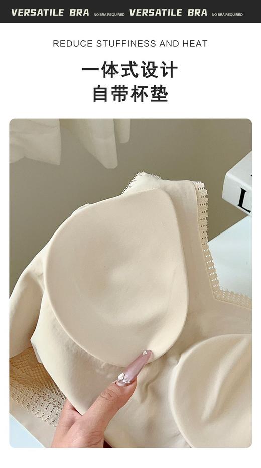 585006弹力蕾丝针织吊带背心，拍2发3,顺丰包邮，文胸吊带2合1 商品图11