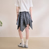 【限时秒杀】西遇格纹半身裙女夏季新款不规则下摆绑带设计感高腰短裙D0050450 商品缩略图4