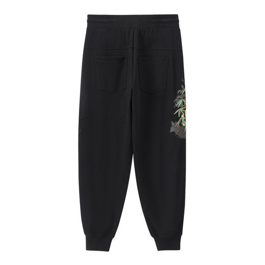 ONIARAI/鬼洗25春夏泥棒蓝如意鲮鲤绣花宽松男士针织裤 N540169 商品图4