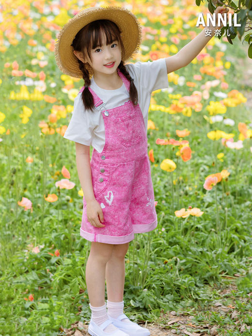 女童背带裤夏季新款安奈儿童装实体店同款AG516595 商品图2