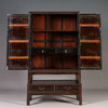 清 红木及鸂鶒木竹节工连座书柜 商品缩略图2