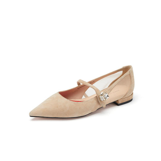 westory2023年春季新款尖头浅口法式百搭平底单鞋女55961 商品图1